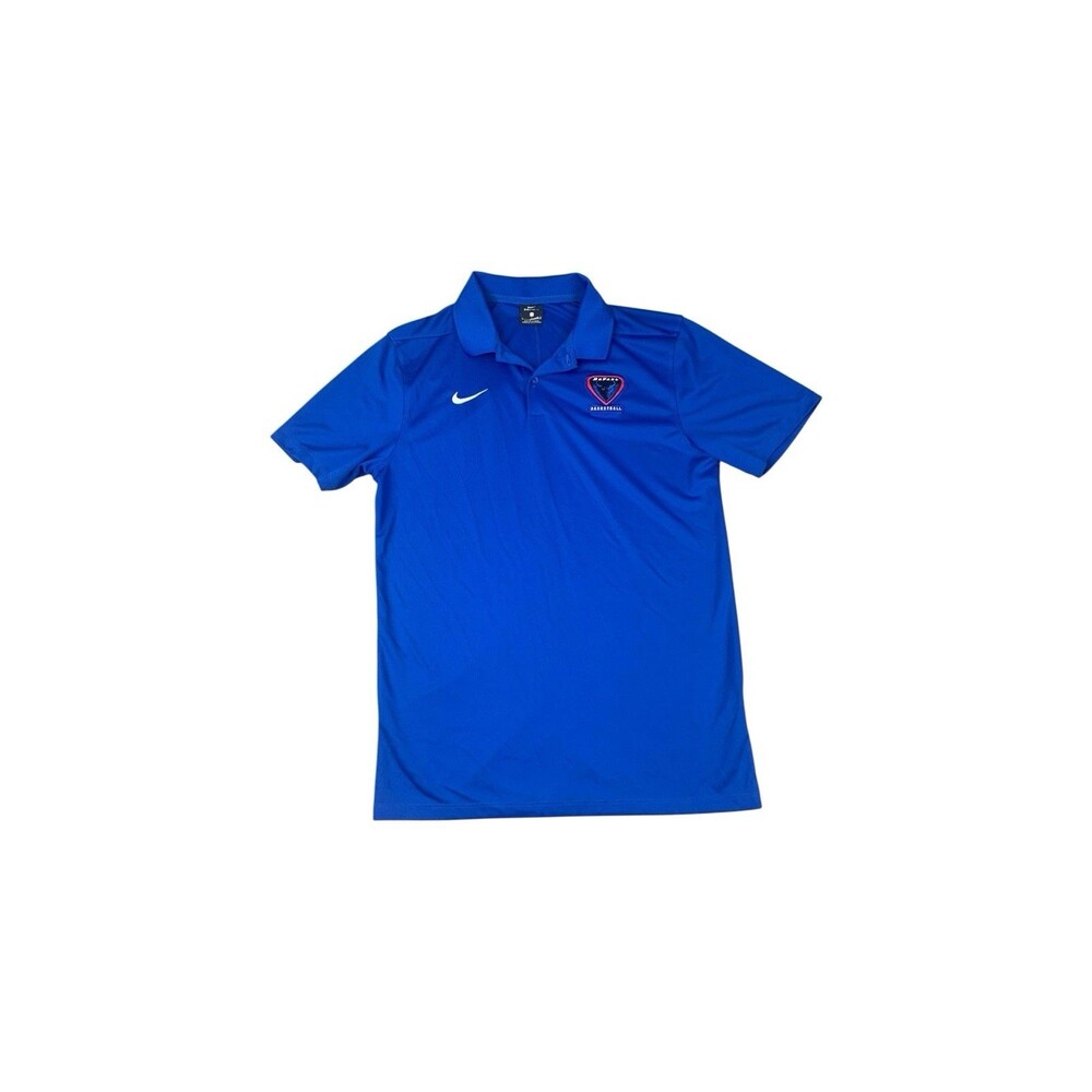 DePaul Basketball Nike Dri Fit Polo Shirt, Blue, Moisture Wicking, Mens Small